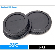 JJC-L-R1 Rear lens cap and camera body cap for Canon EOS